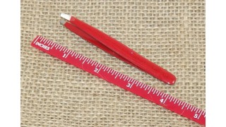 Slanted Brow Tweezers.  BEST QUALITY.  Smooth Action.  Regular body.  GLITTERS Collection.