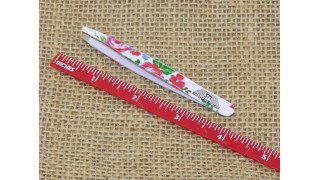 Slanted Brow Tweezers.  BEST QUALITY.  Smooth Action.  Regular body.  Multi-Flower Collection.